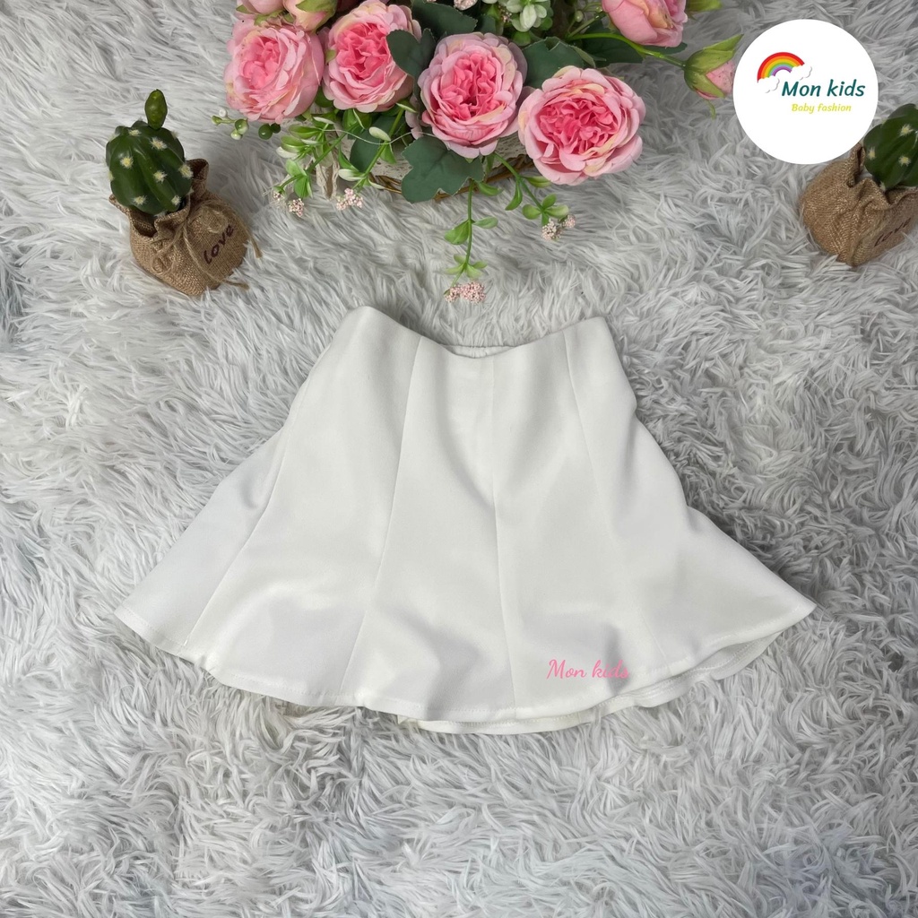 Chân váy cho bé gái, chan vay trẻ em, chân váy học sinh Monkids xoè dáng đuôi cá