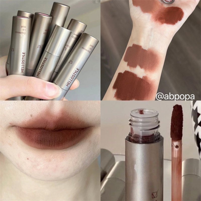 Hellostyle @ Son Kem Màu Nhung Lì Siêu Mềm Mịn Chống Thấm Nước Không Kéo Khô Màu Trắng Mùa Thu Đông Dành Cho Học Sinh