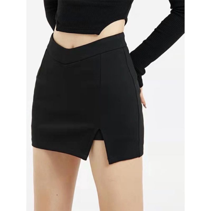 Chân váy cony chữ A xẻ tà, cạp chữ V, chất liệu vải 2 biên cao cấp LILYSHOP 20 | BigBuy360 - bigbuy360.vn