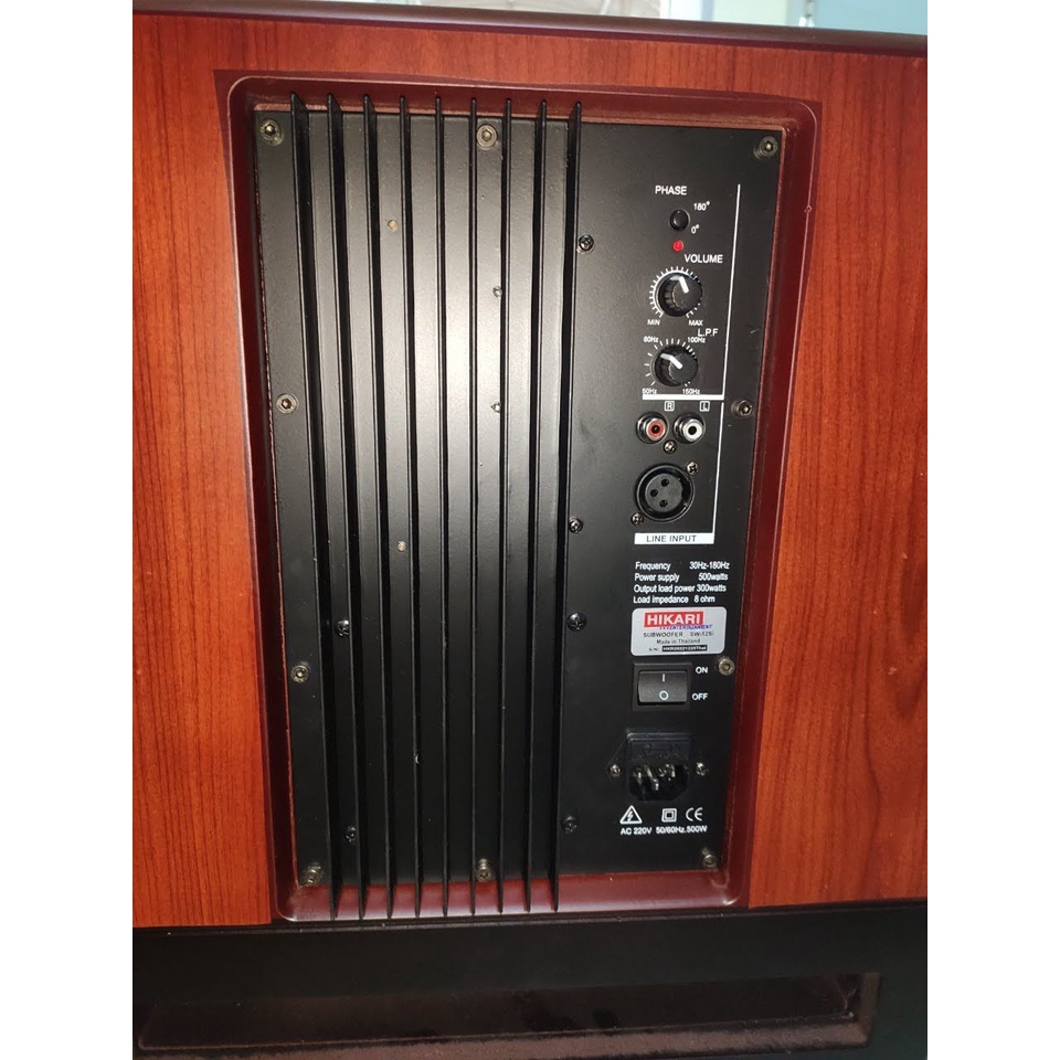 Loa sub điện, siêu trầm cao cấp HIKARI entertainment SW12SI  , bass 30, màng cao su, 500W, nguồn xuyến đồng