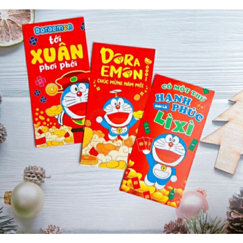 Bao Lì Xì Mẫu Dài Doraemon Doraemon