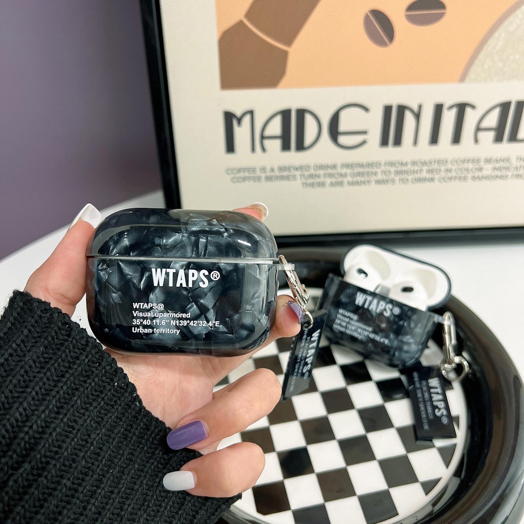 Vỏ Bảo Vệ Hộp Sạc Tai Nghe Bluetooth AirPods 1 / 2 3 2021 Pro2 2022 Bằng Tpu Silicone Mềm Chống Rơi Có Móc Khóa Thời Trang