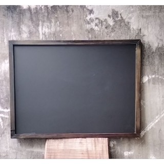 Bảng đen menu khung gỗ màu nâu 60*80