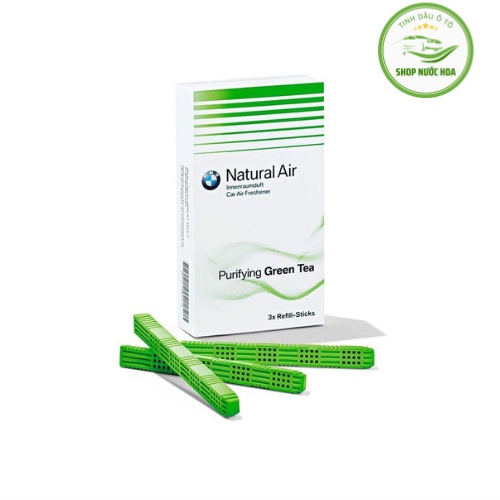 Sáp thơm ô tô BMW Natural Air Lavablack,Kẹp cửa gió ô tô hương thơm sang trọng, Nhập khẩu từ Đức.