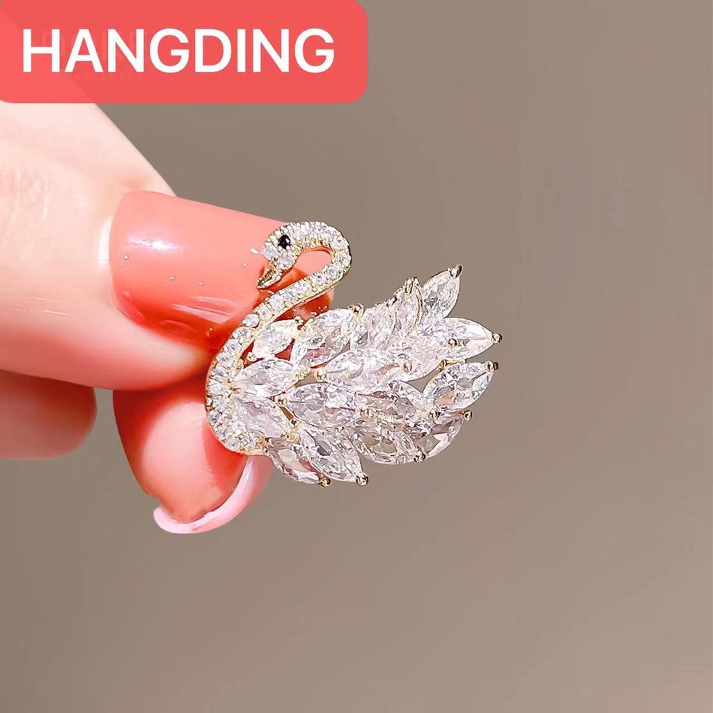 Ghim Cài Áo Hình Thiên Nga Dễ Thương Đơn Giản Phong Cách Nhật Bản