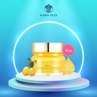 Kem dưỡng da ban đêm Forencos Wonderwerk Marula Tone Up Cream màu vàng 50ml, kem dưỡng ẩm căng mịn Harin Official Store