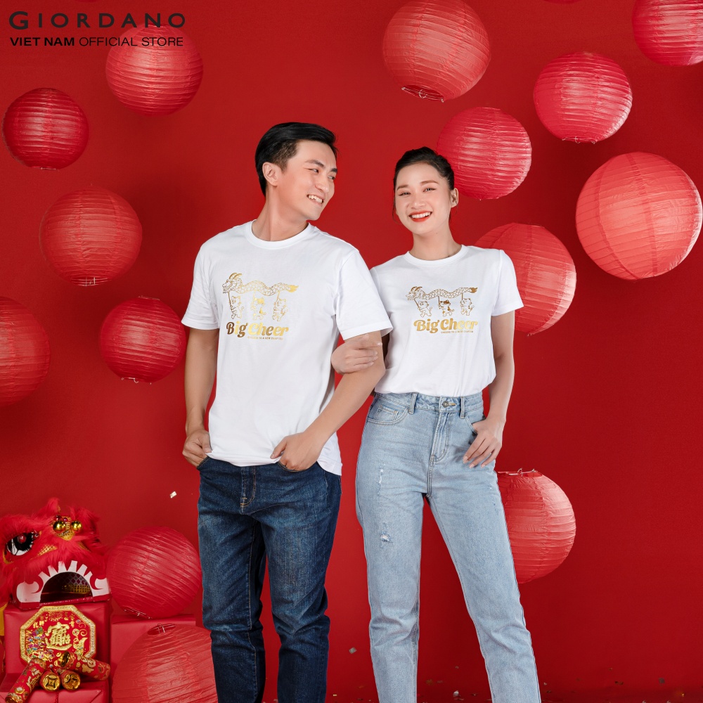 Áo Thun Nam Ngắn Tay In Hình Quý Mão Giordano 01093210