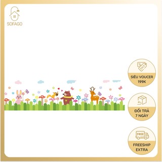 Decal dán chân tường trang trí nhiều mẫu đẹp, tranh dán chân tường