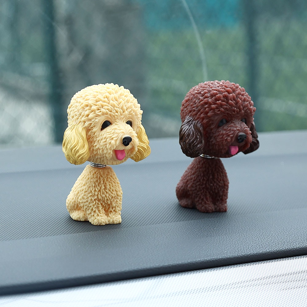 Đồ Chơi Trang Trí Bảng Điều Khiển Xe Hơi Hình Chú Chó Husky Corgi Dễ Thương