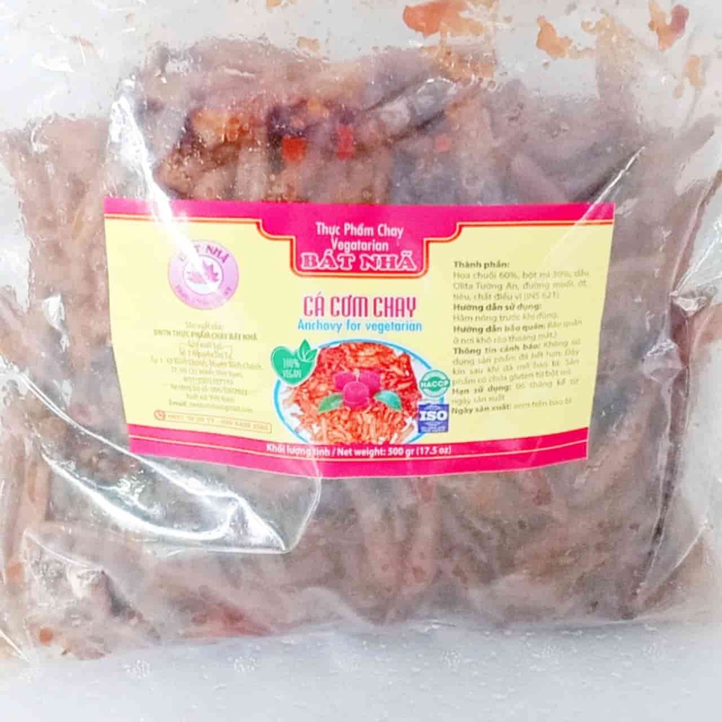 500g Cá cơm chay Bát Nhã - Thơm giòn - Chayhome - Thực phẩm chay