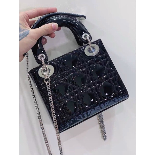 Túi Di”or La”dy Da Bóng Tag Bạc Hàng Full Hộp Chuẩn Sup