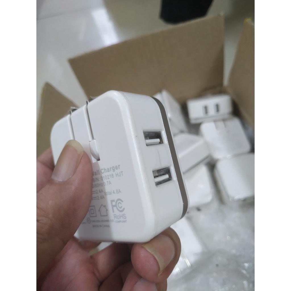Cốc Sạc NHANH 2 Cổng Ublo Dual USB Wall Charger