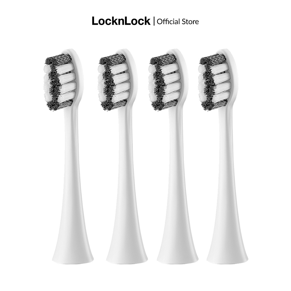 Đầu bàn chải điện, Electric toothbrush heads, 4pcs (màu trắng, đen) ENR546