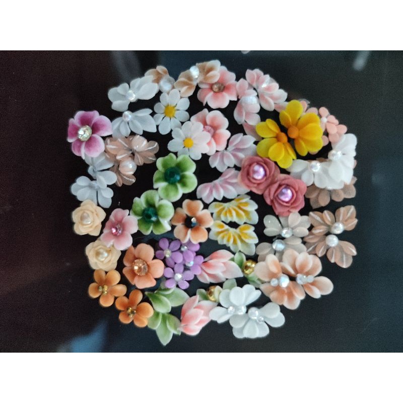 Hoa bột làm nail sét 50 bông