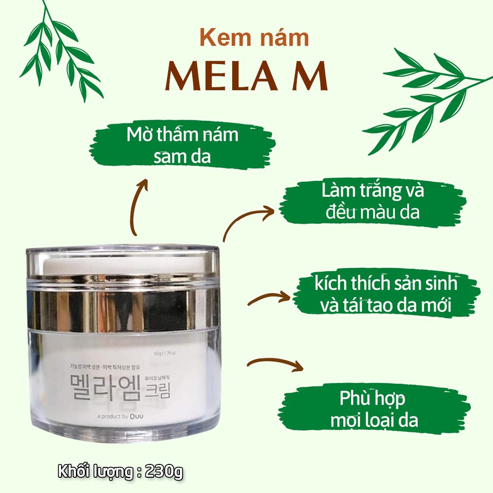 Kem Nám - Tàn Nhang Dr.MH Mela M Plus Hàn Quốc 50ml