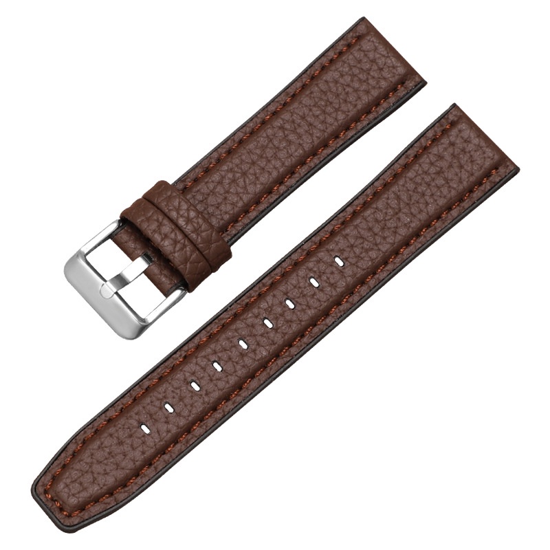 Dây Đeo Thay Thế Bằng Da Bò Và Silicon Kích Thước 20mm 22mm Cho Đồng Hồ Thông Minh Universial