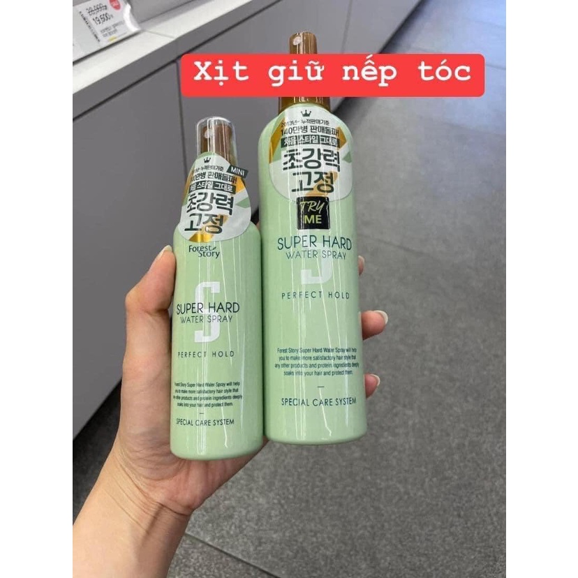 FOREST STORY SUPER HARD WATER SPRAY - Xịt giữ nết tóc yêu thích của tiếp viên hàng không