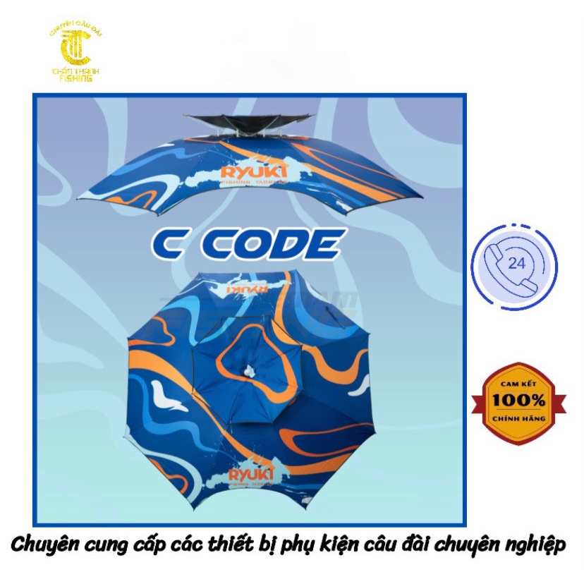 DÙ RYUKI C-B220 (2m2 xanh) - phụ kiện câu cá