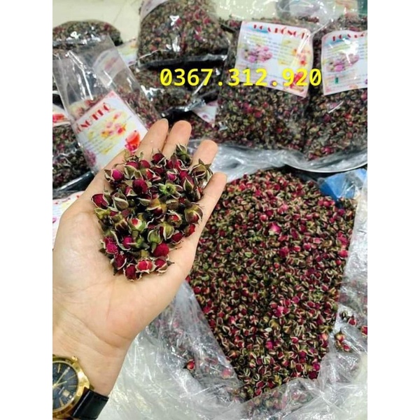 100g Nụ Hoa Hồng nguyên bông sấy khô thượng hạng