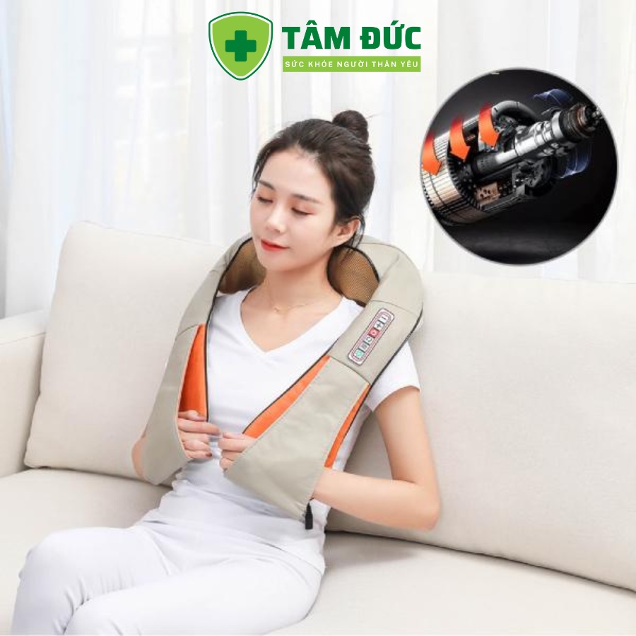 Máy Massage Cổ Vai Gáy Hồng Ngoại 6D HM-V85 , Đai mát xa đa năng, matxa vai gáy, bụng, Cổ, lưng eo, chân tay