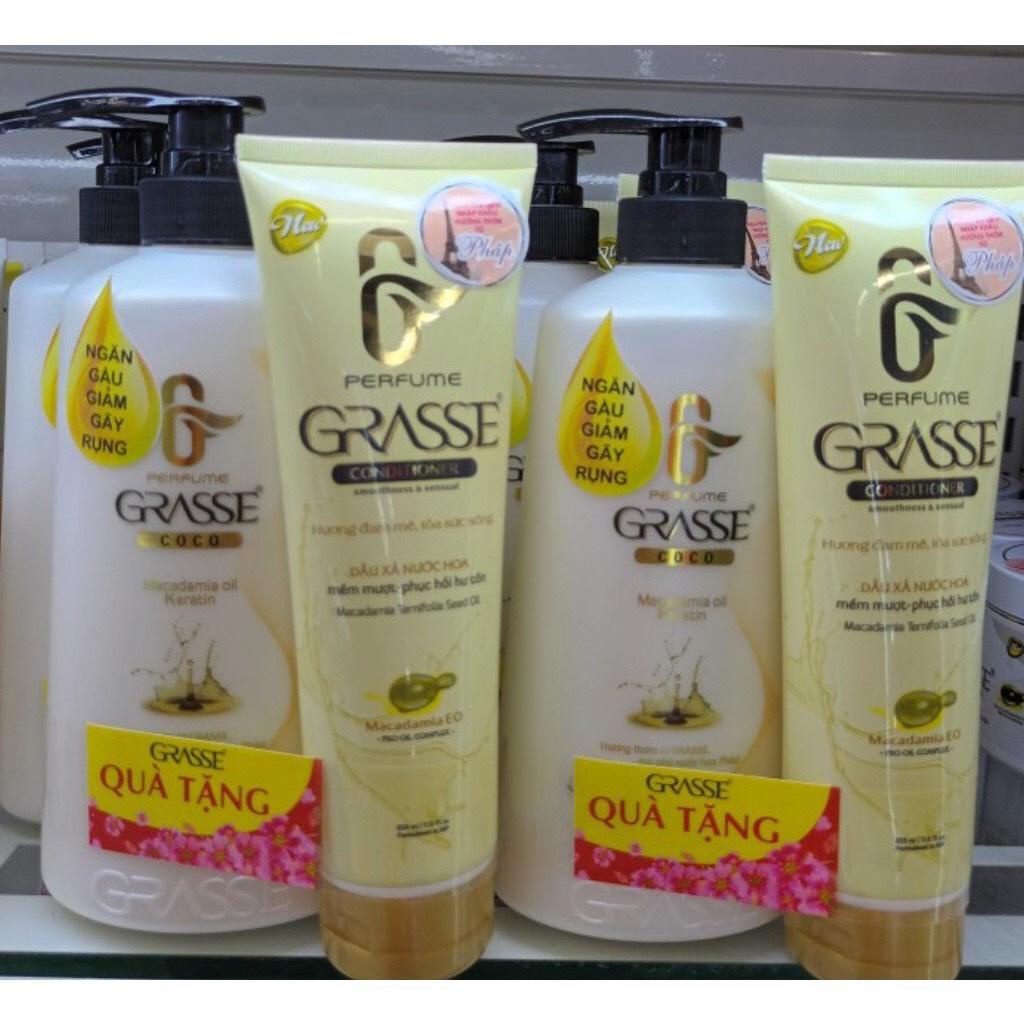 Dầu gội Grasse hương nước hoa 620ml+ tặng dầu xả Grasse 215ml