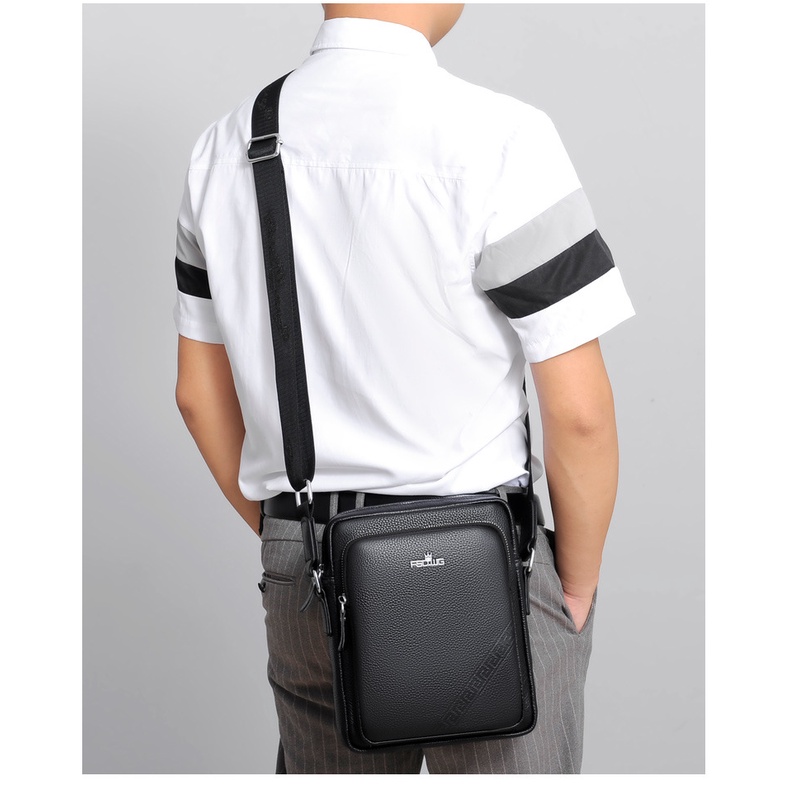 Túi nam đeo chéo da thật hàng chính hãng FSD.WG