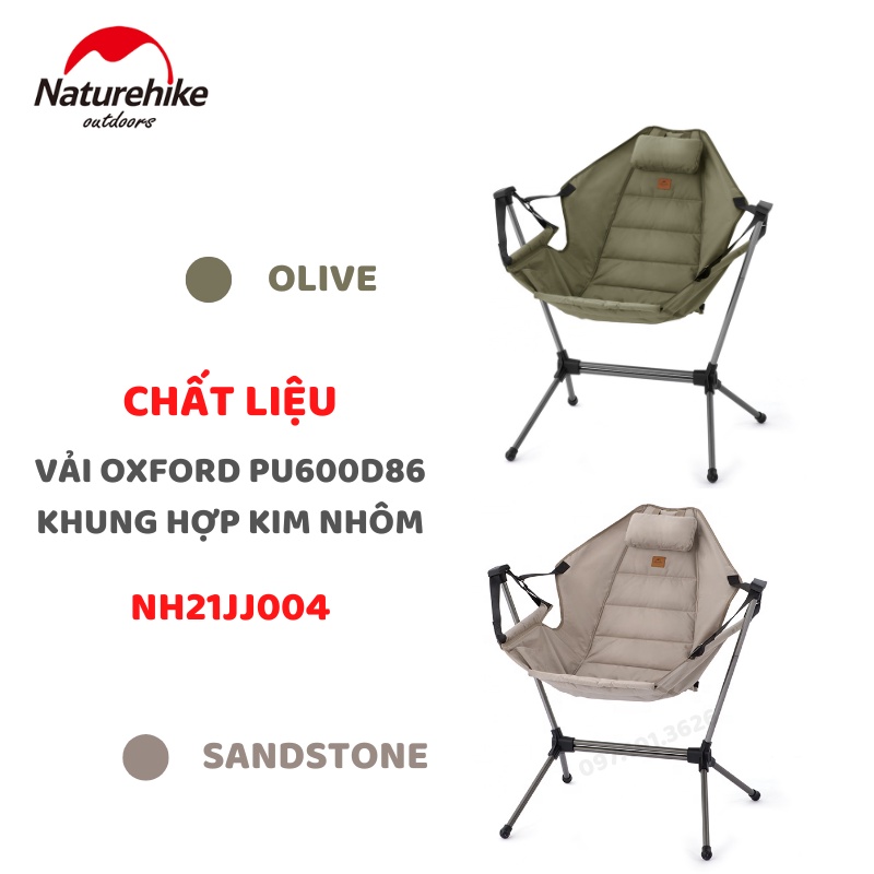 GHẾ BẬP BÊNH GẤP GỌN CẮM TRẠI DÃ NGOẠI NATUREHIKE NH21JJ004