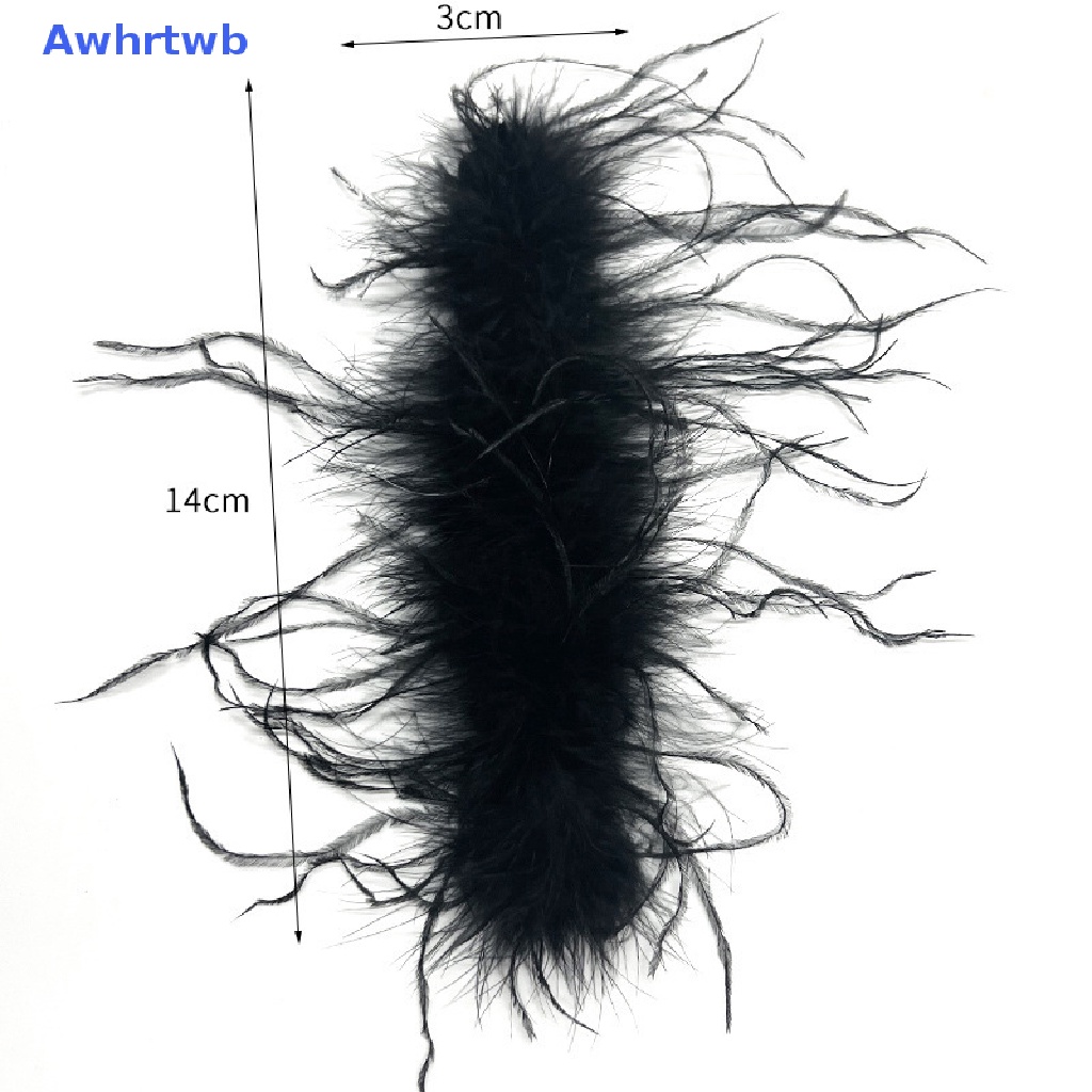 Awhrtwb Lông Đà Điểu Màu Trơn Phối Lông Vũ Phụ Kiện Trang Sức Dự Tiệc Dành Cho Nữ Mới