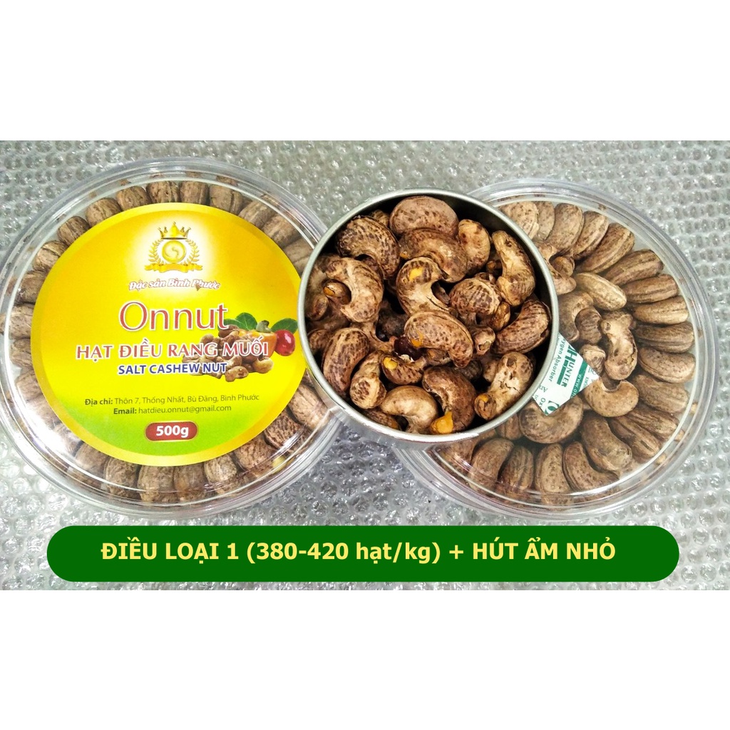 Combo 04 hộp hạt điều Bình Phước loại A+