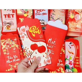 Sỉ combo 500 bao lì xì  Giáp Thìn 2024 đỏ