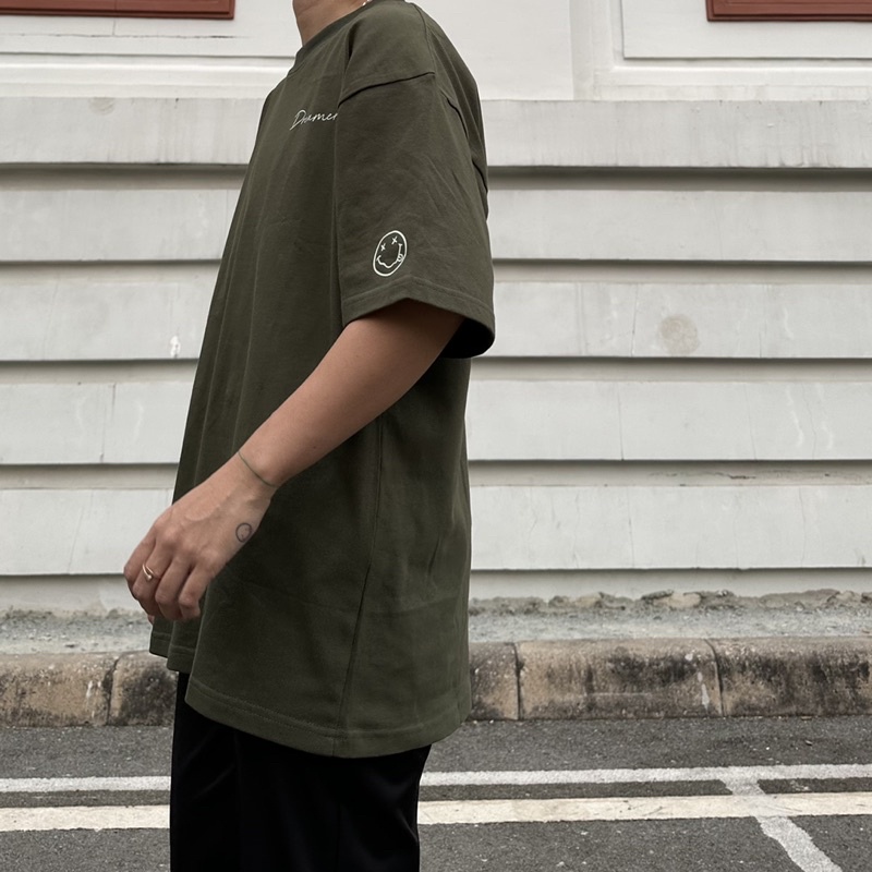 ÁO THUN COTTON OVERSIZE_ XANH RÊU & KEM _ DREAMER TEE’s KN