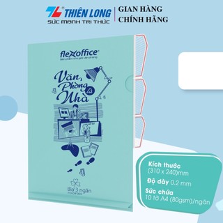 Bìa hồ sơ 3 ngăn Thiên Long Flexoffice A4 FO-DIF002