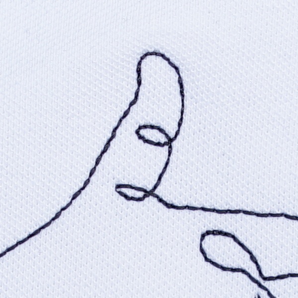 Áo Thun Có Cổ Polo MYO Thêu Hình Bàn Tay P001