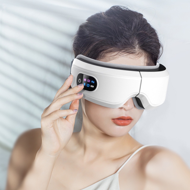 Máy Mát Xa Mắt có túi khí co bóp thái dương ShuSen S8 Túi Khí Massage 6 chế độ Giải mỏi cho Đôi Mắt của bạn
