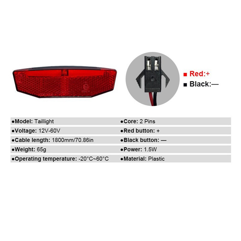 Bộ Đèn Trước Và Sau 36V48V52V60V DK226 Cho Xe Đạp