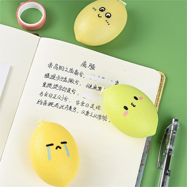 Bút Xóa Kéo Hình Quả Chanh Dễ Thương 5mm * 6m