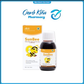 Siro ho Sunbee 100ml - Keo ong và thảo mộc giúp giảm ho đờm, ho khan, khản tiếng - NT Oanh Kiều