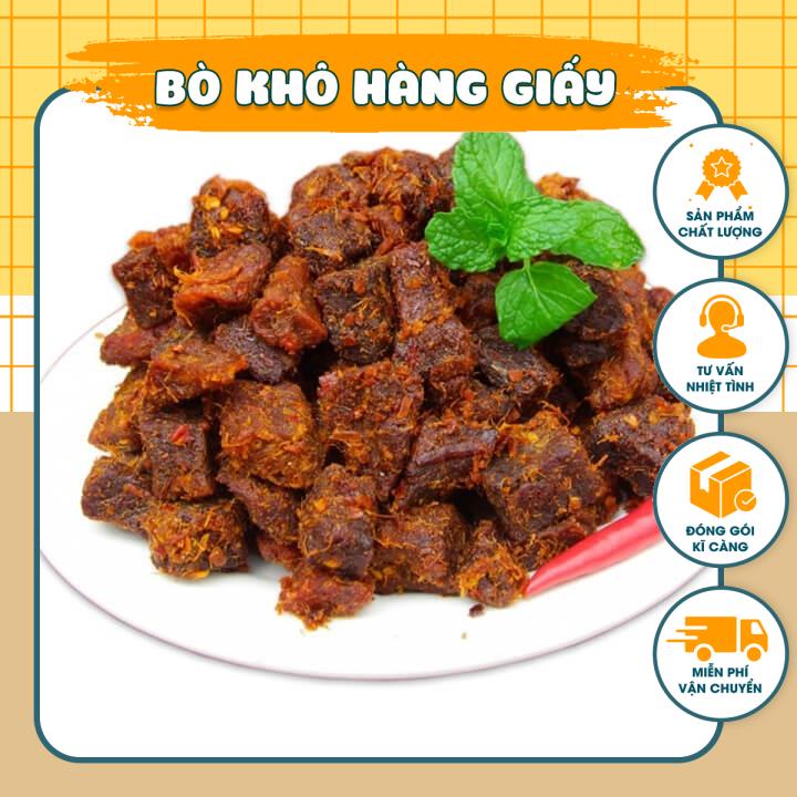Bò khô viên bò khô 22 hàng giấy chính hãng gói 200gr/500gr
