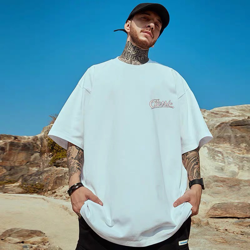 Áo thun Unisex Classic cotton 100% form rộng tay lỡ  L39