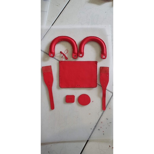 BỘ QUAI DA DIO VÀ NẮP  KÈM NÚT HÍT