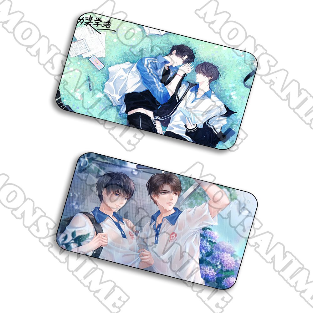 Ảnh card bo góc in hình NGỤY TRANG HỌC TRA ver SÂN CỎ BL manhwa thẻ bo viền 5*8cm anime chibi sưu tầm 1 tấm