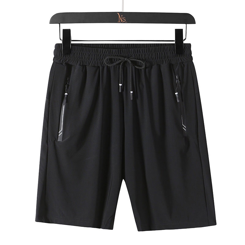 Quần Short Thể Thao Dây Rút Dáng Rộng Bằng Lụa Mát Mau Khô Thời Trang Mùa Hè Dành Cho Nam