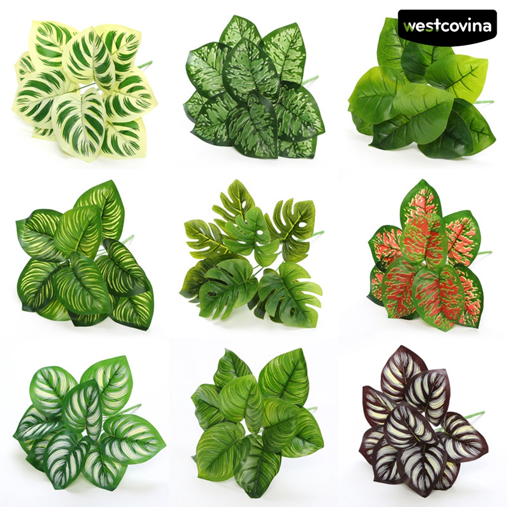 [WEST]⚘Cây Cảnh Nhân Tạo Sống Động Không Phai Màu Dễ Dàng Chăm Sóc Trang Trí Tường DIY Lưng