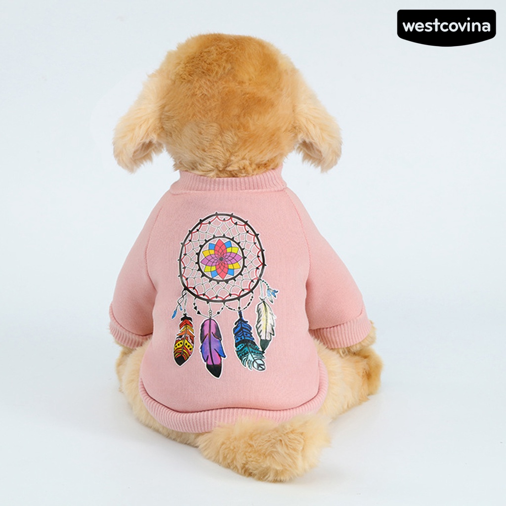 [COD]♘Áo Sweater Họa Tiết Dreamcatcher Thân Thiện Với Da Thời Trang Mùa Thu Cho Thú Cưng