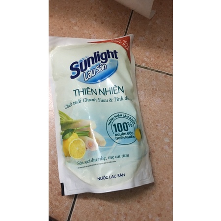 combo 5 túi nước lau sàn sunlight thiên nhiên hương hoa lily 700 ml.