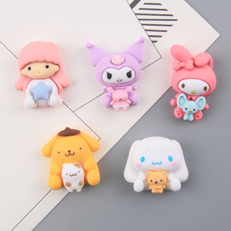 Ghim Trang Trí Giày Hình Nhân Vật Hoạt Hình Kuromi Jibbits Cho Croc Sanrio My Melody Jibits Charm Cinnamoroll Gemini Jibitz Crocks