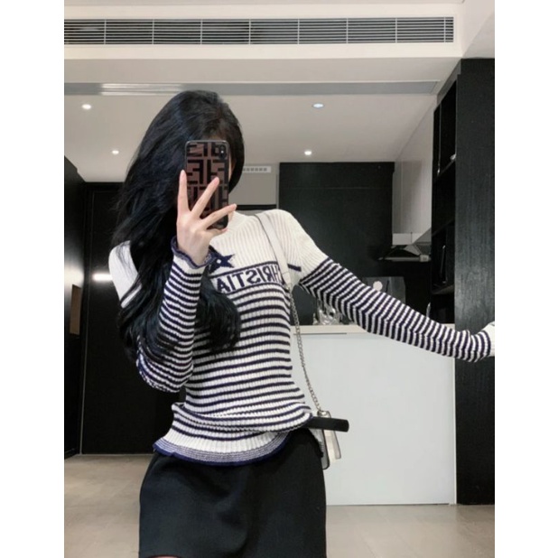 ÁO LEN DI.OR TAY BÈO HÀNG LOẠI 1 FULL TAG NHƯ HÌNH