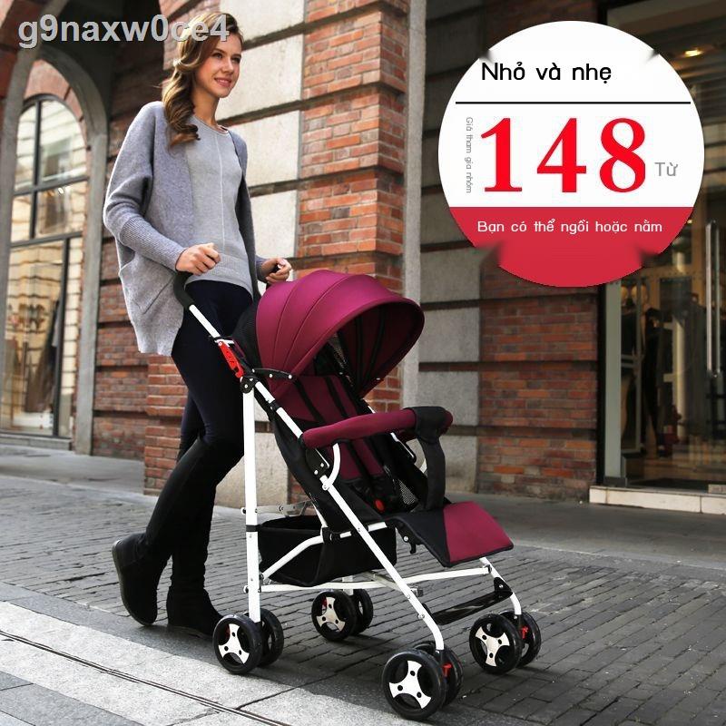Xe đẩy em bé siêu nhẹ Newbay có thể ngồi và nằm dù cho bé xe gấp đơn giản xe đẩy xe đẩy trẻ em