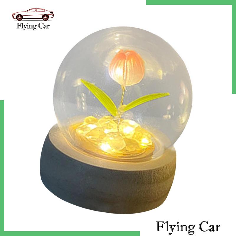 Bộ 2 Đèn Ngủ Hình Bông Hoa Dùng Trang Trí Bàn DIY