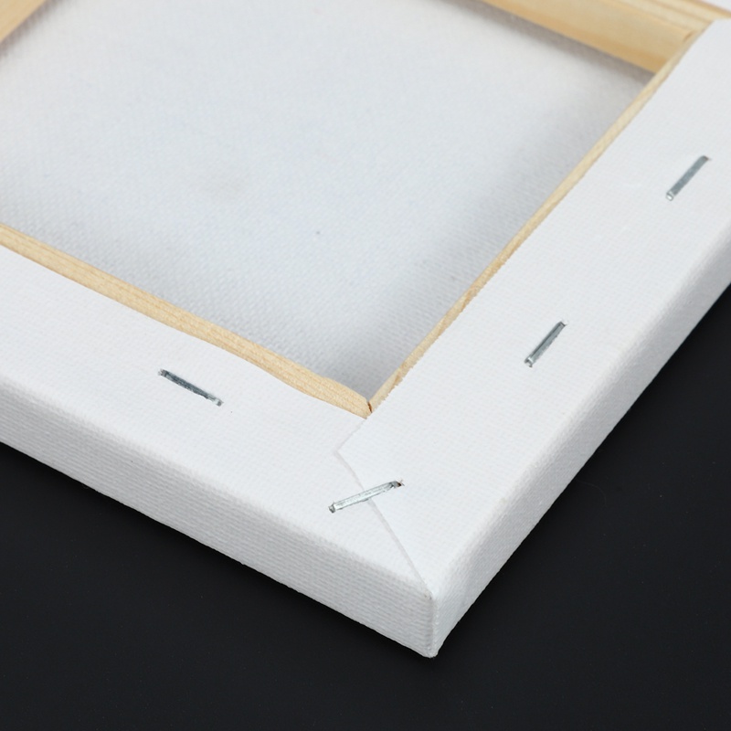 Set 10 Tấm Vải Bạt Acrylic + Cotton Trắng Mini 15cm Vẽ Tranh Sơn Dầu Nghệ Thuật